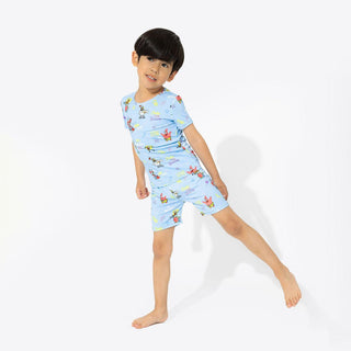 Sponge Bob SquarePants Bamboo Short Sleeve Pajama Set - Blue Pajamas