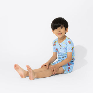 Sponge Bob SquarePants Bamboo Short Sleeve Pajama Set - Blue Pajamas