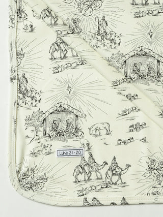 O Little Town of Bethlehem Swaddle Cotton Blankets Holy Pals Size: Swaddle