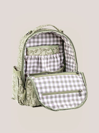 Sazan + JuJuBe Classic Diaper Backpack - Paisley Floral Classic Backpack JuJuBe