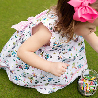 The Palms Reversible Golf Dress Baby & Toddler Dresses Seven Lantern Lane Size: 18M