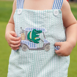 Reversible The Palms Golf Jon Jon Baby One-Pieces Seven Lantern Lane Size: 3M