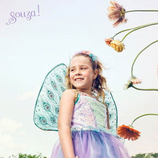 Tamara Fairy Costume Dress and Wings Set (Multicolor) - Role-Play for Children (2 Sizes) Dress up Girls, Fairies Speedy Monkey LLC Size: 3-4 years