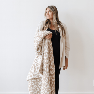 Double-Layer Bamboni® Throw Blankets Saranoni Color: Mudcloth Double Layer