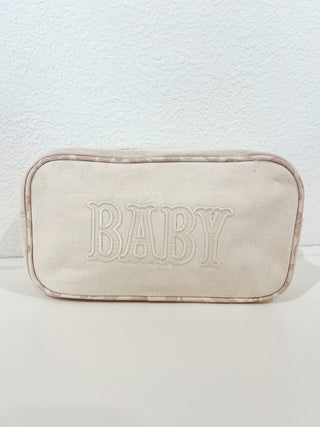 Baby - Large Canvas Bag Travel Bag KenzKustomz Color: Pink
