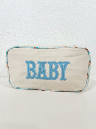 Baby - Large Canvas Bag Travel Bag KenzKustomz Color: Pink