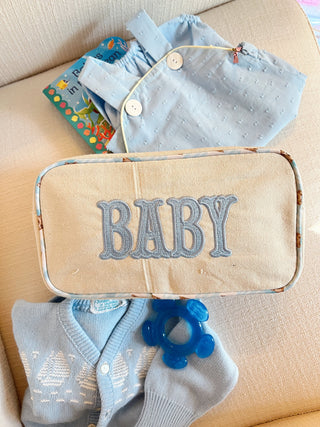 Baby - Large Canvas Bag Travel Bag KenzKustomz Color: Baby Blue