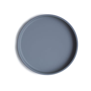 Classic Silicone Suction Plate silicone tableware Mushie Color: Tradewinds