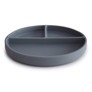 Silicone Suction Platesilicone tablewareMushieColor: Cambridge Blue