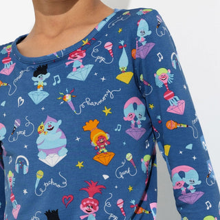 Bamboo Long Sleeve Pajama Set - Blue Trolls Music Baby & Toddler Sleepwear Bellabu Bear Size: 2T