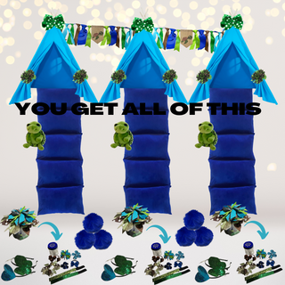 Sea Turtle Birthday Party Sleepover Kit Chicky Chicky Bling Bling