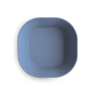 Square Dinnerware Bowl, Set of 2 Dinnerware Mushie Color: Twilight Blue