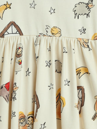 Away in a Manger Twirl Dress Cotton Dresses Holy Pals Size: 02