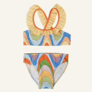 Groovy Ruffle Bikini Swimwear Mon Coeur Size: 01Y Color: Colorwave