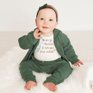 Graphic Bodysuit - Drank The Milk bodysuits Finn + Emma Color: Default Size: 0-3M