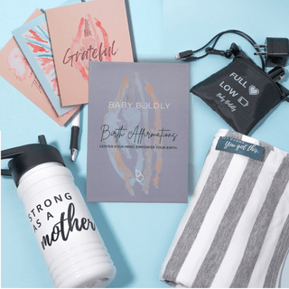 Pre-packed Hospital Birth Bag: "Fully Prepared"Birth BagsBaby BoldlyColor: Classic BlackShower Sandal Size: S(5-6)