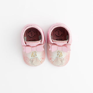 Watercolor Aurora Bow Baby ShoeBow MoccFreshly PickedStyle: Soft SoleSize: 1