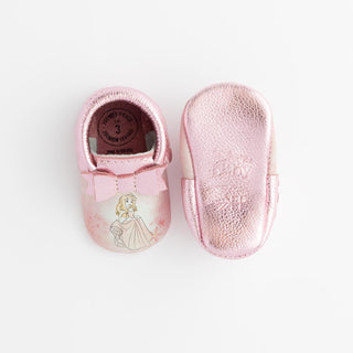 Watercolor Aurora Bow Baby ShoeBow MoccFreshly PickedStyle: Soft SoleSize: 1