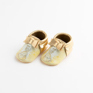 Watercolor Belle Bow Baby ShoeBow MoccFreshly PickedStyle: Soft SoleSize: 1