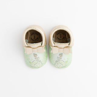 Watercolor Tiana Bow Baby ShoeBow MoccFreshly PickedStyle: Soft SoleSize: 1