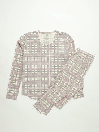 Prophecy Plaid Womens Jogger PJ Set Cotton Adult Women's Pajamas Holy Pals Size: XS