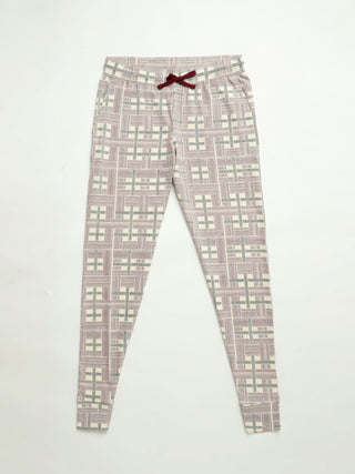 Prophecy Plaid Womens Jogger PJ Set Cotton Adult Women's Pajamas Holy Pals Size: XS