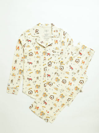 Away in a Manger Womens Notch Collar PJ Set Cotton Adult Women's Pajamas Holy Pals Size: XS