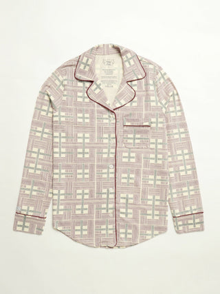 Prophecy Plaid Womens Notch Collar PJ Set Cotton Adult Women's Pajamas Holy Pals Size: XS