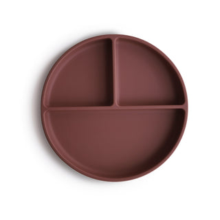 Silicone Suction Platesilicone tablewareMushieColor: Woodchuck