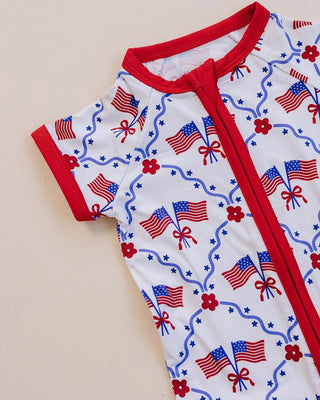 Bamboo Shorty Romper | American Girl LUCKY PANDA KIDS