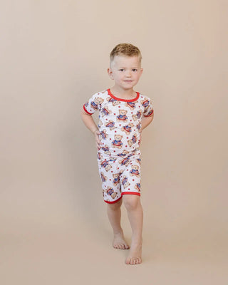 Bamboo Shorts Set | American Bear LUCKY PANDA KIDS