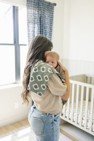 Southwest Aztec Muslin Burp ClothMebie Baby