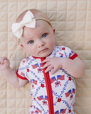 Bamboo Shorty Romper | American Girl LUCKY PANDA KIDS