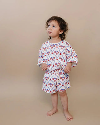 Shorts Set - American Girl Shorts Set LUCKY PANDA KIDS Size: 0-3M