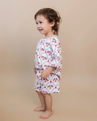 Shorts Set - American Girl Shorts Set LUCKY PANDA KIDS Size: 0-3M