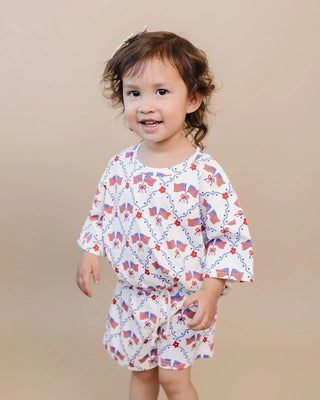Shorts Set - American Girl Shorts Set LUCKY PANDA KIDS Size: 0-3M