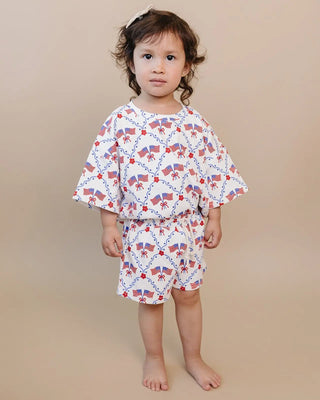 Shorts Set - American Girl Shorts Set LUCKY PANDA KIDS Size: 0-3M