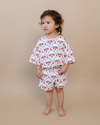Shorts Set - American Girl Shorts Set LUCKY PANDA KIDS Size: 0-3M