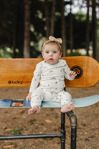 Ski Print Cozy Set Mebie Baby Size: 0-3