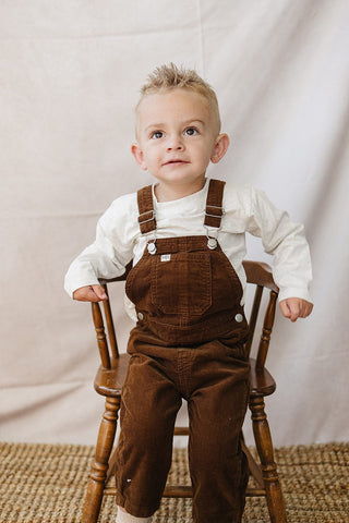 Brown Corduroy Overalls