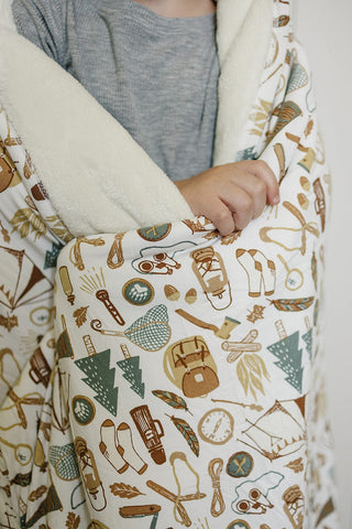 Camping Trip Bamboo Fleece QuiltMebie Baby