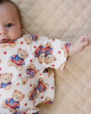 Shorts Set - American Bear Shorts Set LUCKY PANDA KIDS Size: 0-3M
