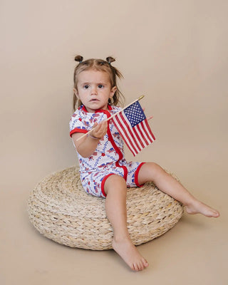 Bamboo Shorty Romper | American Girl LUCKY PANDA KIDS