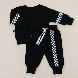 Fletcher Jogger Set Olive + Scout Color: Black Size: 3-6M