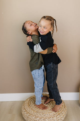 Ledger Jeans Olive + Scout Color: Black Size: 3-6M