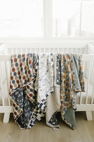 Western Aztec + Wild West Muslin QuiltMebie Baby