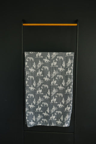 Wild West Muslin Swaddle Blanket Mebie Baby