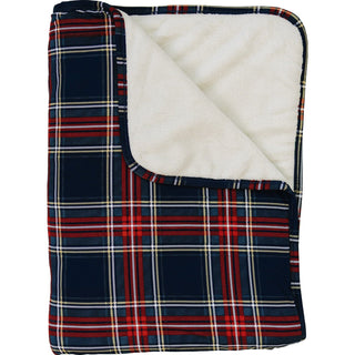 Christmas Plaid Bamboo Fleece Quilt Mebie Baby