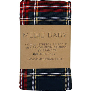 Christmas Plaid Bamboo Stretch Swaddle Mebie Baby