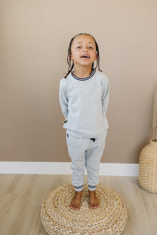Micah Jogger Set Olive + Scout Color: Blue Size: 3-6M